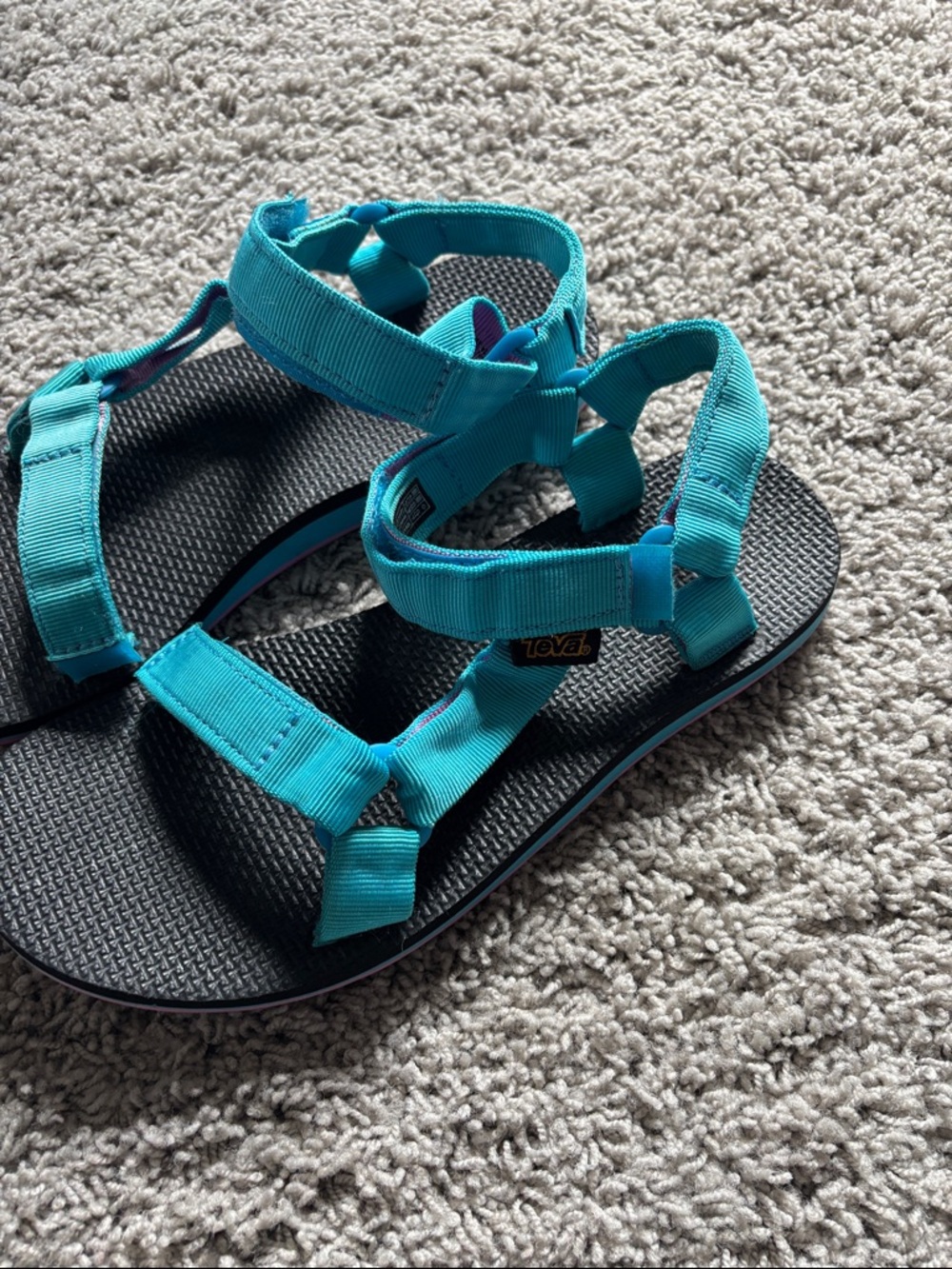 Teva Original Universal Turquoise Strappy Sandals - Picture 5 of 12
